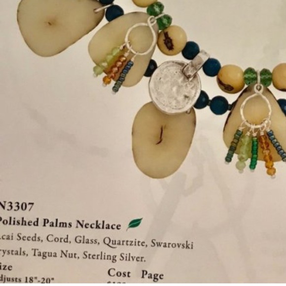 ‼️FINAL PRICE‼️ Silpada Polished Palms SS Tagua Nut Necklace (N3307) - Picture 12 of 12